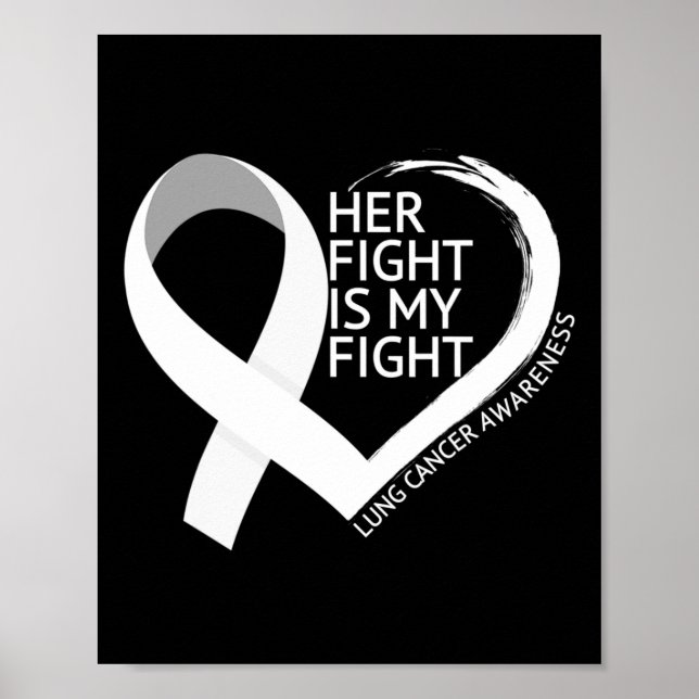 Hennes kamp är min kamp Lungcancermånaden  Poster (Framsidan)