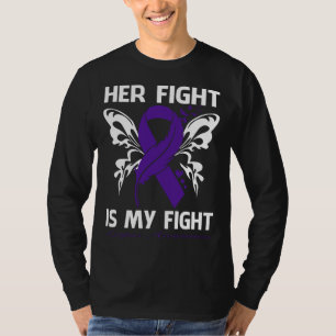 Hennes kamp är min kamp LUPUSMEDVETANDE Fjäril T Shirt