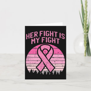 Hennes kamp är min kamp Make Bröstcancer Medvetenh Kort