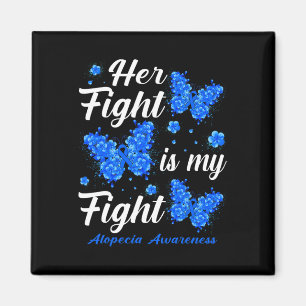 Hennes kamp är min kamp mot Alopecia Awareness But Magnet