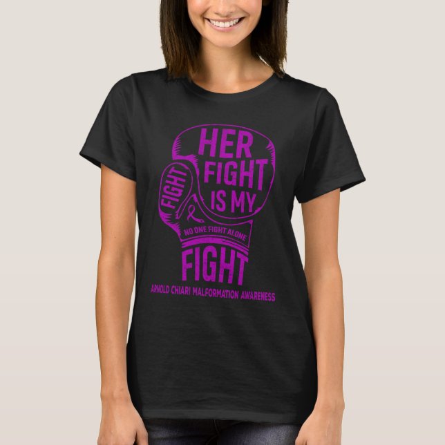 Hennes kamp är min kamp mot Arnold Chiari-missbild T Shirt (Framsida)