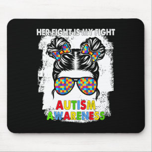 Hennes kamp är min kamp mot autism, medvetandegöra musmatta