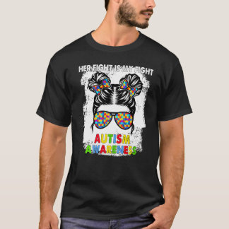 Hennes kamp är min kamp mot autism, medvetandegöra t shirt