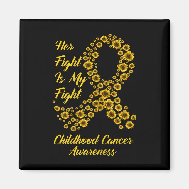 Hennes kamp är min kamp mot barncancer magnet (Framsidan)