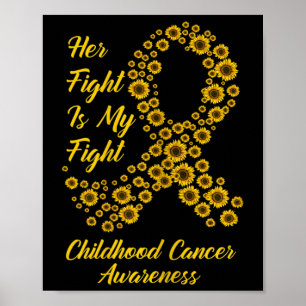 Hennes kamp är min kamp mot barncancer poster