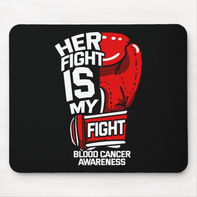 Hennes kamp är min kamp mot blodcancer, vätskeansa musmatta (Framsidan)