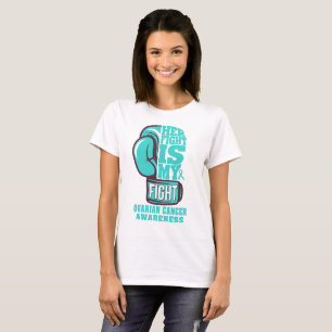 Hennes kamp är min kamp mot boxing Glove Ovarian C T Shirt