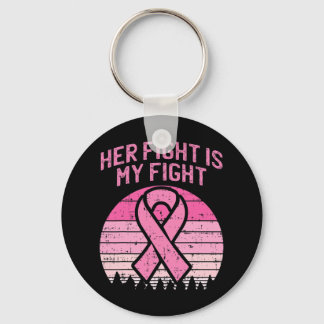 Hennes kamp är min kamp mot bröstcancer i Make Nyckelring