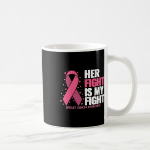Hennes kamp är min kamp mot bröstcancer, medvetand kaffemugg