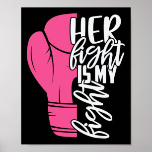 Hennes kamp är min kamp mot bröstcancer, medvetand poster