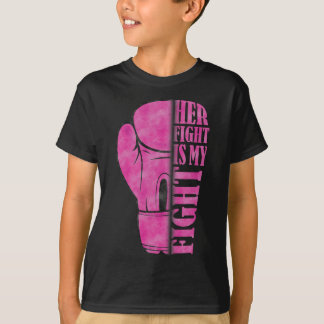 Hennes kamp är min kamp mot bröstcancer, medvetand t shirt