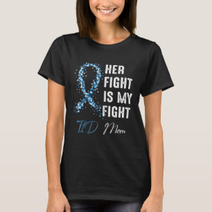 Hennes kamp är min kamp mot diabetes typ 1, T1d Ma T Shirt