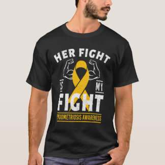 Hennes kamp är min kamp mot Endometriosis Awarenes T Shirt