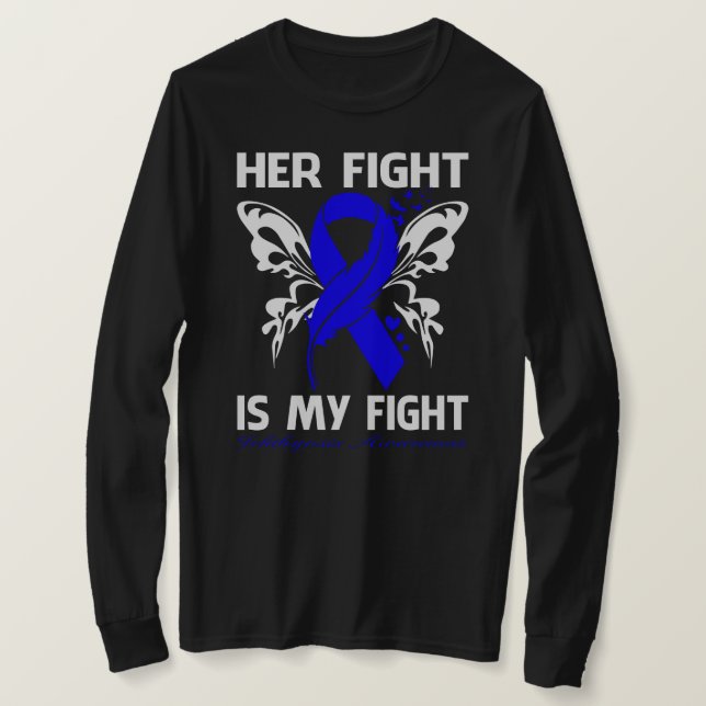 Hennes kamp är min kamp mot ICHTHYOSIS AWARENESS B T Shirt (Design framsida)