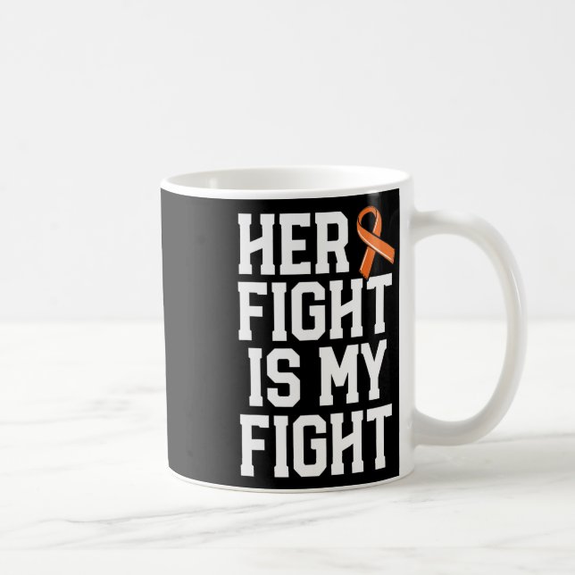 Hennes kamp är min kamp mot leukemi Cancer i Make  Kaffemugg (Höger)