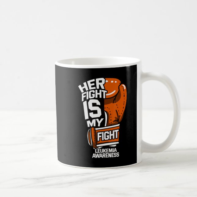 Hennes kamp är min kamp mot leukemi.. kaffemugg (Höger)