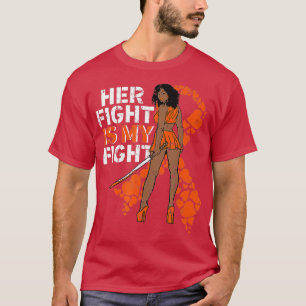 Hennes kamp är min kamp mot leukemi Melanin Warrio T Shirt