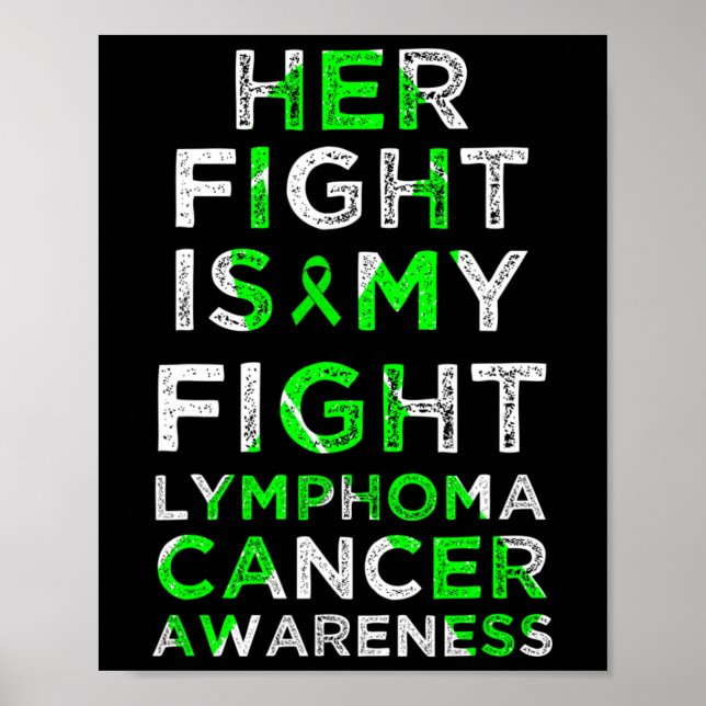 Hennes kamp är min kamp mot lymfom Blood Cancer Aw Poster (Framsidan)