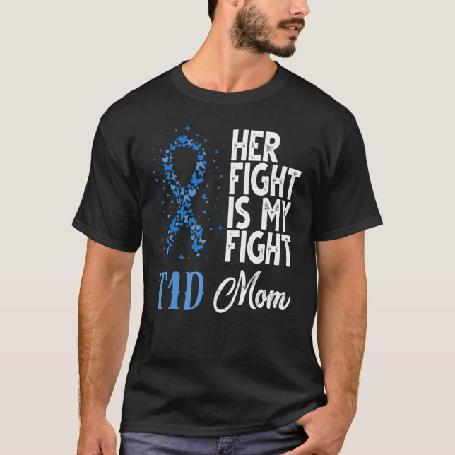 Hennes kamp är min kamp mot medvetenheten om diabe t shirt (Framsida)