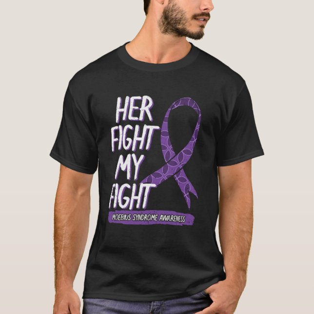Hennes kamp är min kamp mot Moebius Syndrome Mobiu T Shirt (Framsida)