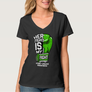 Hennes kamp är min kamp mot njursjukdom Dialys Org T Shirt