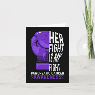 Hennes kamp är min kamp mot pankreascancer-medvete kort