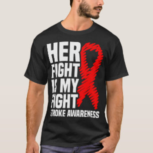 Hennes kamp är min kamp mot rött banderoll. t shirt