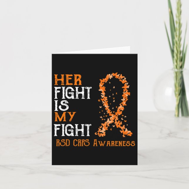 Hennes kamp är min kamp mot RSD Crps Awareness 3 Kort (Framsida)