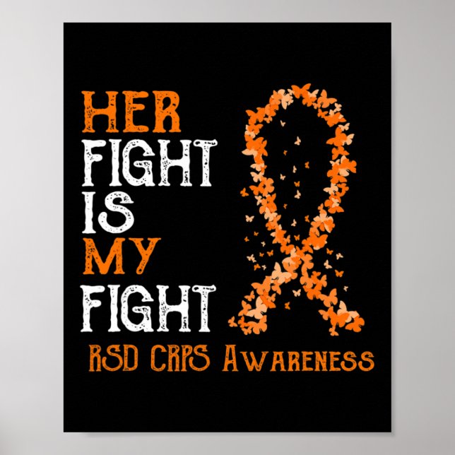 Hennes kamp är min kamp mot RSD CRPS Awareness 3 Poster (Framsidan)