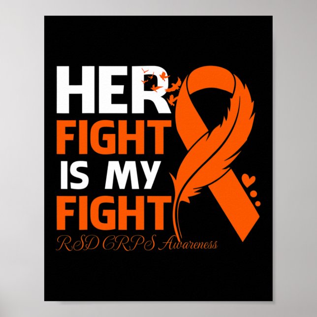 Hennes kamp är min kamp mot RSD Crps Awareness Fea Poster (Framsidan)