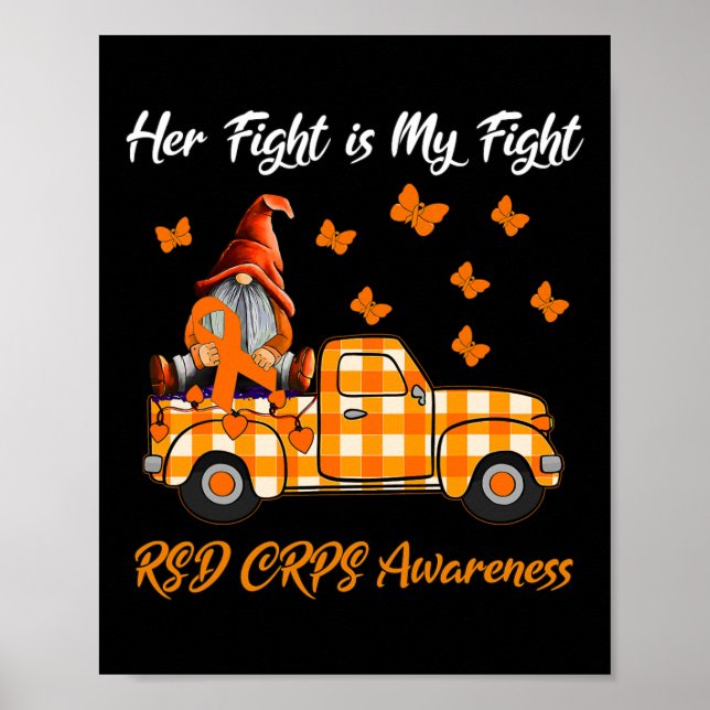 Hennes kamp är min kamp mot RSD Crps Awareness Gi Poster (Framsidan)