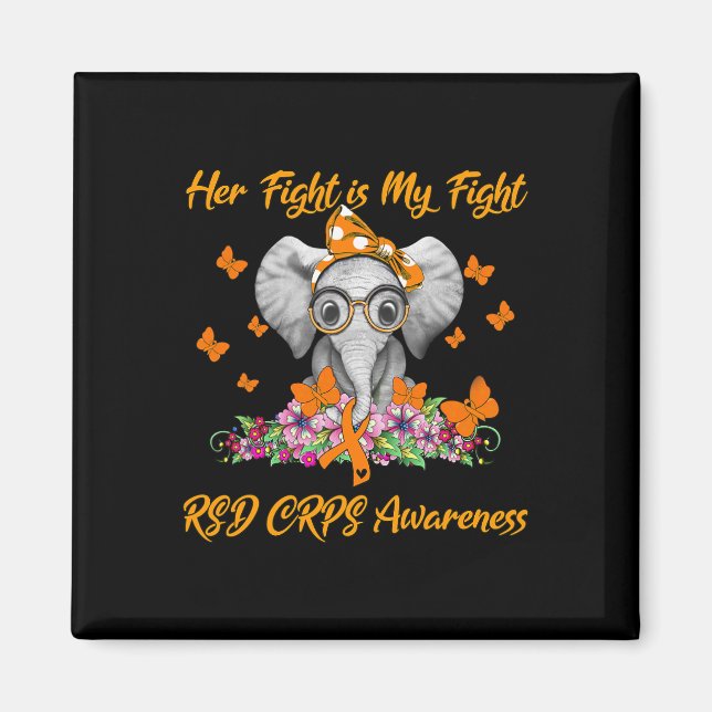 Hennes kamp är min kamp mot RSD Crps Awareness Magnet (Framsidan)