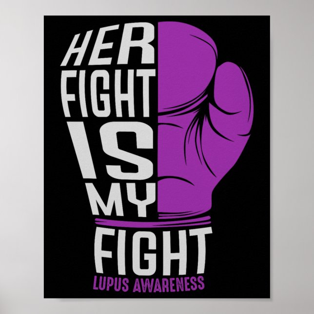 Hennes kamp är min kamp - Sle Lupus Awareness Poster (Framsidan)