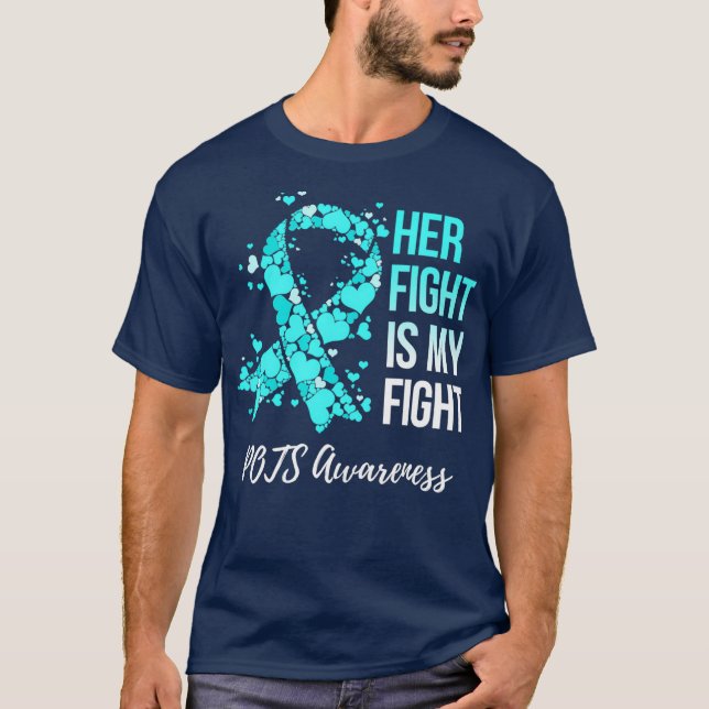 Hennes kamp är min kamp som gör att jag blir medve t shirt (Framsida)
