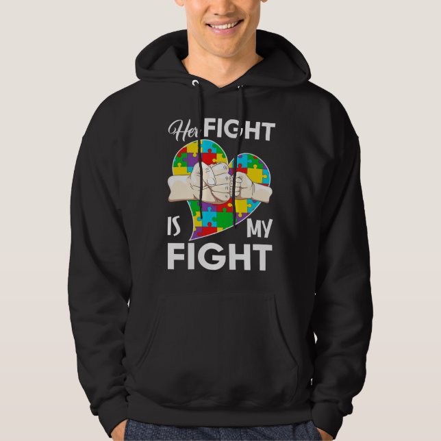 Hennes kamp är min krigsiver hoodie (Framsida)