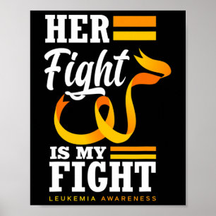 Hennes kamp är min Mamma-dotter Leukemi A Poster
