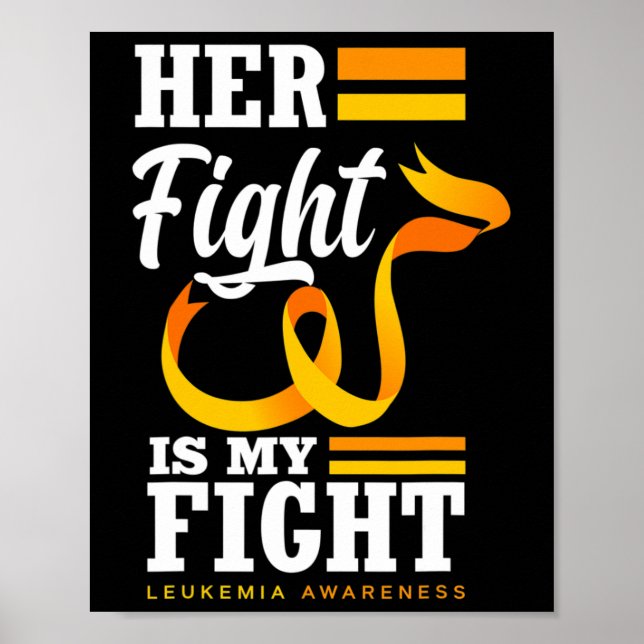 Hennes kamp är min Mamma-dotter Leukemi A Poster (Framsidan)