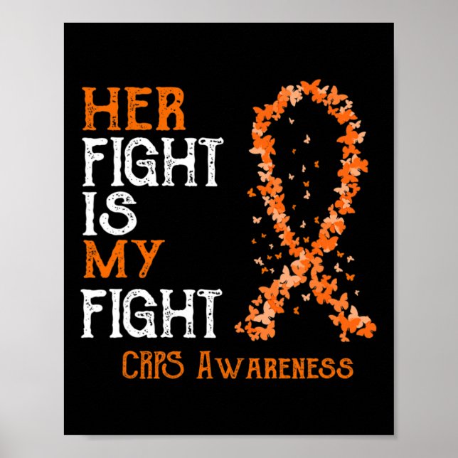 Hennes kamp är min medvetenhet i fråga om CRPS Poster (Framsidan)