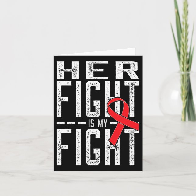 Hennes kamp är min medvetenhet om blodcancer 4 kort (Framsida)