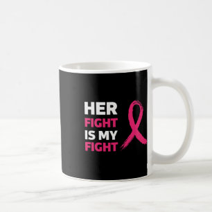 Hennes kamp är min medvetenhet om bröstcancer kaffemugg