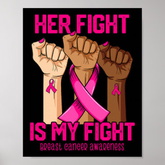 Hennes kamp är min medvetenhet om bröstcancer poster