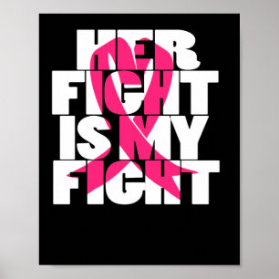 Hennes kamp är min medvetenhet om bröstcancer poster