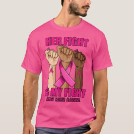Hennes kamp är min medvetenhet om bröstcancer t shirt