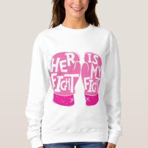 Hennes kamp är min medvetenhet om bröstcancer t shirt