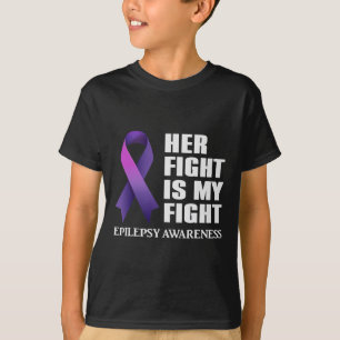 Hennes kamp är min medvetenhet om epilepsi i kampe t shirt