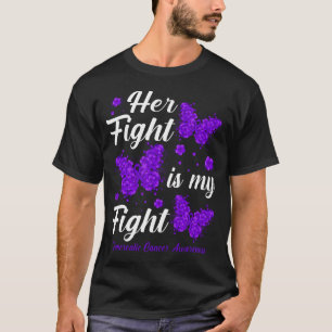 Hennes kamp är min medvetenhet om kampen mot cance t shirt