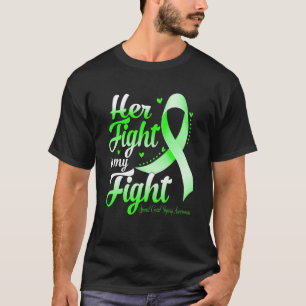 Hennes kamp är min medvetenhet om skada på ryggmär t shirt