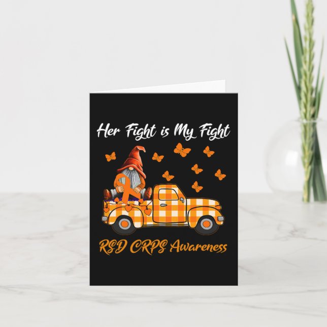 Hennes kamp är min "RSD CRPS Awareness Gi Kort (Framsida)