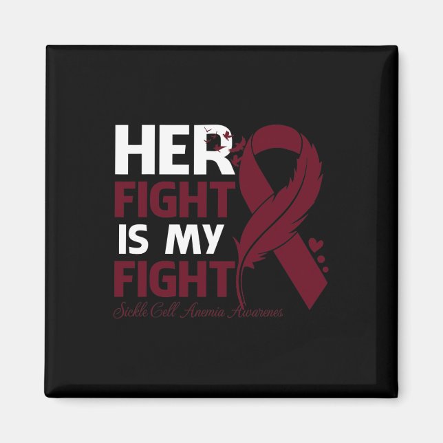 Hennes kamp är min "Sickle Cell Anemia Awareness" Magnet (Framsidan)
