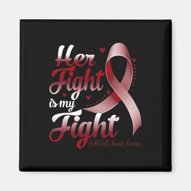 Hennes kamp är min "Sickle Cell Anemia Awareness" Magnet (Framsidan)